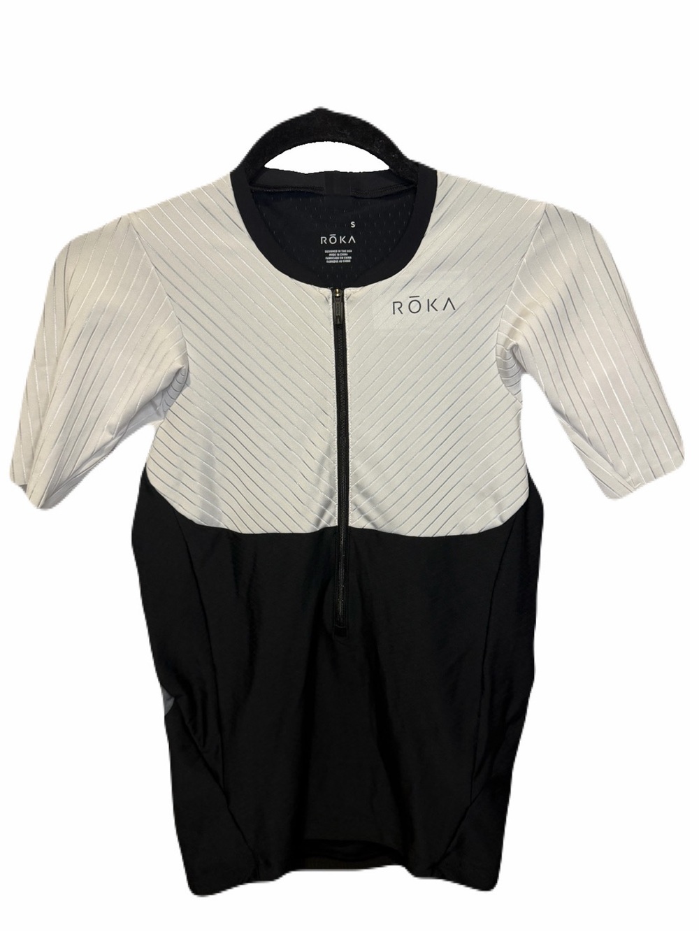 ROKA Gen II Elite Aero Short Sleeve Tri Top Women Small Triathlon Race Multi